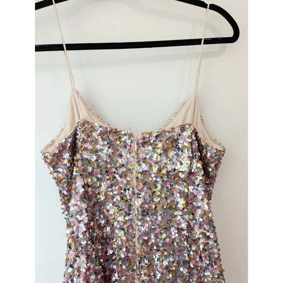 Adrianna Papell Multicolored Sequin Midi Dress - Picture 6 of 8